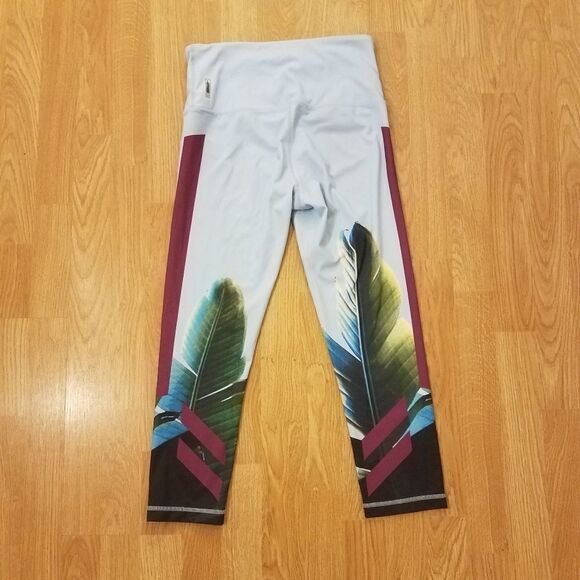 Zella Pure Crop Vision Print Active Leggings sz Sm - Picture 5 of 8